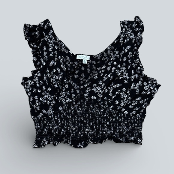 Patrons of Peace Tops - Patrons of Peace Bay Top Blouse – Black Floral
